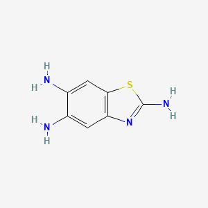 molecular formula C7H8N4S B14258480 1,3-Benzothiazole-2,5,6-triamine CAS No. 313241-12-2