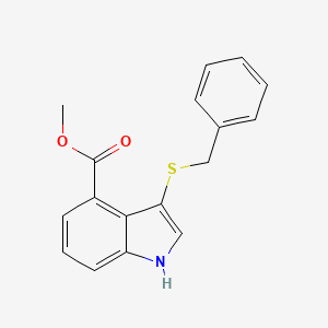 Methyl 3-(benzylsulfanyl)-1H-indole-4-carboxylate