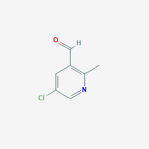 molecular formula C7H6ClNO B1425859 5-Chloro-2-methylnicotinaldehyde CAS No. 1060814-56-3