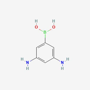 molecular formula C6H9BN2O2 B1425865 3,5-Diaminophenylboronic acid CAS No. 89641-16-7
