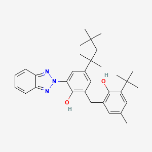 2-(2H-Benzotriazol-2-yl)-6-[(3-tert-butyl-2-hydroxy-5-methylphenyl)methyl]-4-(2,4,4-trimethylpentan-2-yl)phenol