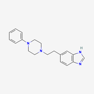 6-[2-(4-phenylpiperazin-1-yl)ethyl]-1H-benzimidazole