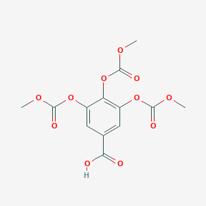 3,4,5-Tris[(methoxycarbonyl)oxy]benzoic acid