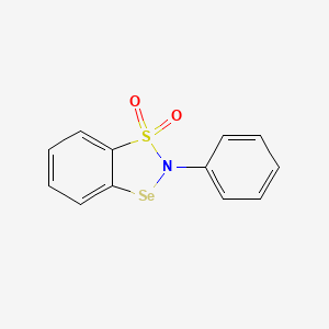 1,3,2-Benzothiaselenazole, 2-phenyl-, 1,1-dioxide