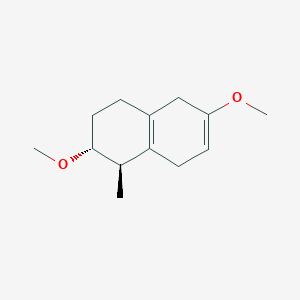 Naphthalene, 1,2,3,4,5,8-hexahydro-2,6-dimethoxy-1-methyl-, trans-