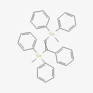 (1-Phenylethene-1,2-diyl)bis[methyl(diphenyl)germane]