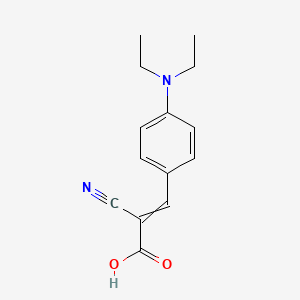 2-Cyano-3-[4-(diethylamino)phenyl]prop-2-enoic acid