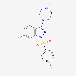 6-Fluoro-1-[(4-methylphenyl)sulfonyl]-3-(1-piperazinyl)-1H-indazole