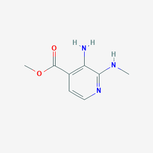 molecular formula C8H11N3O2 B1425895 3-氨基-2-(甲氨基)吡啶-4-甲酸甲酯 CAS No. 1465010-81-4