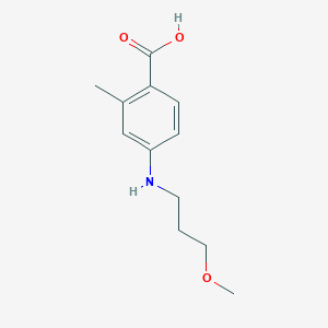 molecular formula C12H17NO3 B1425899 4-[(3-甲氧基丙基)氨基]-2-甲基苯甲酸 CAS No. 1374509-40-6