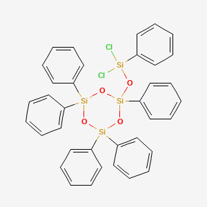 2-((Dichloro(phenyl)silyl)oxy)-2,4,4,6,6-pentaphenyl-1,3,5,2,4,6-trioxatrisilinane