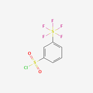 molecular formula C6H4ClF5O2S2 B1425903 3-(五氟硫)苯磺酰氯 CAS No. 1211520-62-5