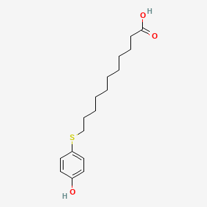 11-[(4-Hydroxyphenyl)sulfanyl]undecanoic acid