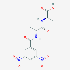 molecular formula C13H14N4O8 B14259068 (2R)-2-[[(2R)-2-[(3,5-dinitrobenzoyl)amino]propanoyl]amino]propanoic acid CAS No. 477572-39-7