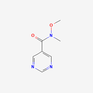 molecular formula C7H9N3O2 B1425914 N-Methoxy-N-methylpyrimidine-5-carboxamide CAS No. 823189-68-0
