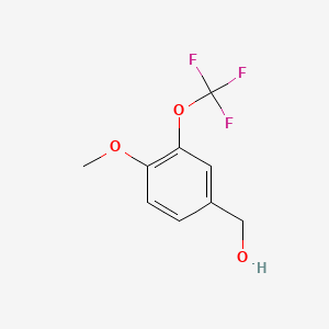 molecular formula C9H9F3O3 B1425923 4-甲氧基-3-(三氟甲氧基)苄醇 CAS No. 853771-91-2