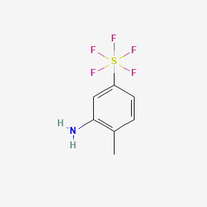 molecular formula C7H8F5NS B1425924 2-甲基-5-五氟硫基苯胺 CAS No. 623943-52-2