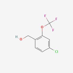 molecular formula C8H6ClF3O2 B1425925 4-Chloro-2-(trifluoromethoxy)benzyl alcohol CAS No. 1261673-90-8