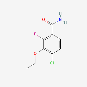 molecular formula C9H9ClFNO2 B1425931 4-氯-3-乙氧基-2-氟苯甲酰胺 CAS No. 1323966-26-2