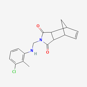 molecular formula C17H17ClN2O2 B1425940 2-{[(3-氯-2-甲基苯基)氨基]甲基}-3a,4,7,7a-四氢-1H-4,7-甲烷异吲哚-1,3-二酮 CAS No. 1241675-01-3