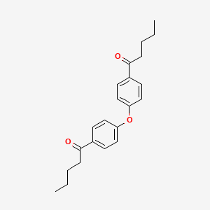 molecular formula C22H26O3 B14259468 1,1'-[Oxydi(4,1-phenylene)]di(pentan-1-one) CAS No. 185683-63-0