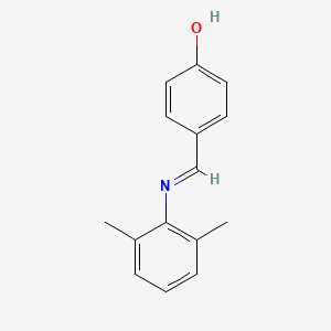 Phenol, 4-[[(2,6-dimethylphenyl)imino]methyl]-