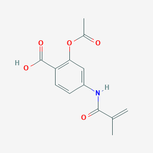 2-(Acetyloxy)-4-[(2-methylacryloyl)amino]benzoic acid