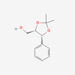 1,3-Dioxolane-4-methanol, 2,2-dimethyl-5-phenyl-, (4S,5R)-