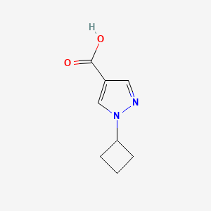 molecular formula C8H10N2O2 B1425963 1-环丁基-1H-吡唑-4-羧酸 CAS No. 1349718-35-9