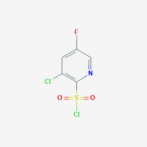 molecular formula C5H2Cl2FNO2S B1425965 3-Chloro-5-fluoropyridine-2-sulfonyl chloride CAS No. 1261468-15-8