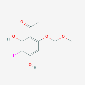 Ethanone, 1-[2,4-dihydroxy-3-iodo-6-(methoxymethoxy)phenyl]-