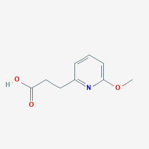 molecular formula C9H11NO3 B1425971 3-(6-甲氧基吡啶-2-基)丙酸 CAS No. 944903-36-0