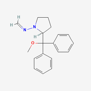 molecular formula C19H22N2O B14259724 N-[(2S)-2-[methoxy(diphenyl)methyl]pyrrolidin-1-yl]methanimine CAS No. 220955-83-9