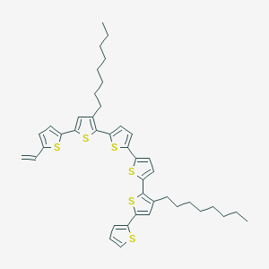 2-[5-[5-[5-(5-Ethenylthiophen-2-yl)-3-octylthiophen-2-yl]thiophen-2-yl]thiophen-2-yl]-3-octyl-5-thiophen-2-ylthiophene