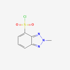 molecular formula C7H6ClN3O2S B1425974 2-甲基-2H-1,2,3-苯并三唑-4-磺酰氯 CAS No. 1033464-75-3