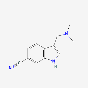 B1425989 3-((Dimethylamino)methyl)-1H-indole-6-carbonitrile CAS No. 379234-99-8