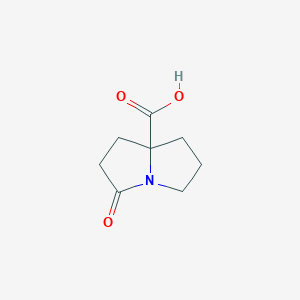 molecular formula C8H11NO3 B1426009 3-氧代六氢-1H-吡咯利嗪-7a-羧酸 CAS No. 216392-66-4