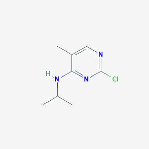 molecular formula C8H12ClN3 B1426013 (2-氯-5-甲基-嘧啶-4-基)-异丙胺 CAS No. 1217500-47-4