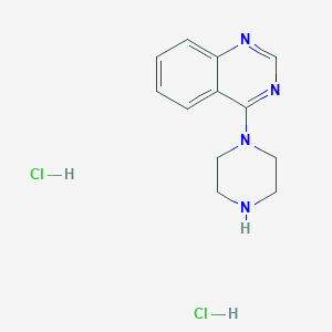 molecular formula C12H16Cl2N4 B1426015 4-哌嗪-1-基-喹唑啉二盐酸盐 CAS No. 853681-18-2