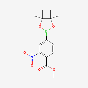 B1426021 Methyl 2-nitro-4-(4,4,5,5-tetramethyl-1,3,2-dioxaborolan-2-YL)benzoate CAS No. 1402238-34-9
