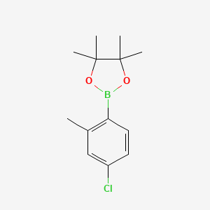 molecular formula C13H18BClO2 B1426023 2-(4-Chloro-2-methylphenyl)-4,4,5,5-tetramethyl-1,3,2-dioxaborolane CAS No. 1030832-75-7