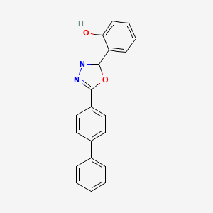 6-[5-([1,1'-Biphenyl]-4-yl)-1,3,4-oxadiazol-2(3H)-ylidene]cyclohexa-2,4-dien-1-one