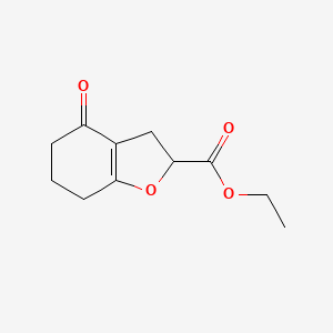 2-Benzofurancarboxylic acid, 2,3,4,5,6,7-hexahydro-4-oxo-, ethyl ester