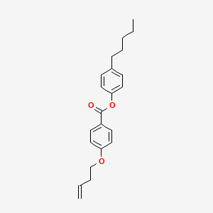 molecular formula C22H26O3 B14260897 4-Pentylphenyl 4-[(but-3-en-1-yl)oxy]benzoate CAS No. 151080-53-4