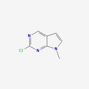 B1426090 2-Chloro-7-methyl-7H-pyrrolo[2,3-D]pyrimidine CAS No. 1060816-67-2