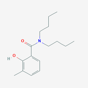 molecular formula C16H25NO2 B14260908 N,N-Dibutyl-2-hydroxy-3-methylbenzamide CAS No. 189188-01-0