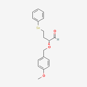 Butanal, 2-[(4-methoxyphenyl)methoxy]-4-(phenylseleno)-, (2R)-