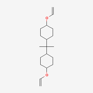 molecular formula C19H32O2 B14260928 Cyclohexane, 1,1'-(1-methylethylidene)bis[4-(ethenyloxy)- CAS No. 214681-74-0