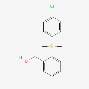 B1426093 {2-[(4-Chlorophenyl)dimethylsilyl]phenyl}methanol CAS No. 1217863-25-6