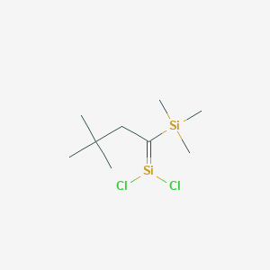 molecular formula C9H20Cl2Si2 B14260937 [1-(Dichlorosilylidene)-3,3-dimethylbutyl](trimethyl)silane CAS No. 141684-57-3